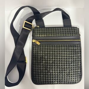Stylish Black and Gold Bag LV.
